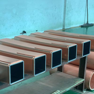 Square CuAg CuCrZr Copper Mould Tube Low Pressure Loss Con Cast Machine